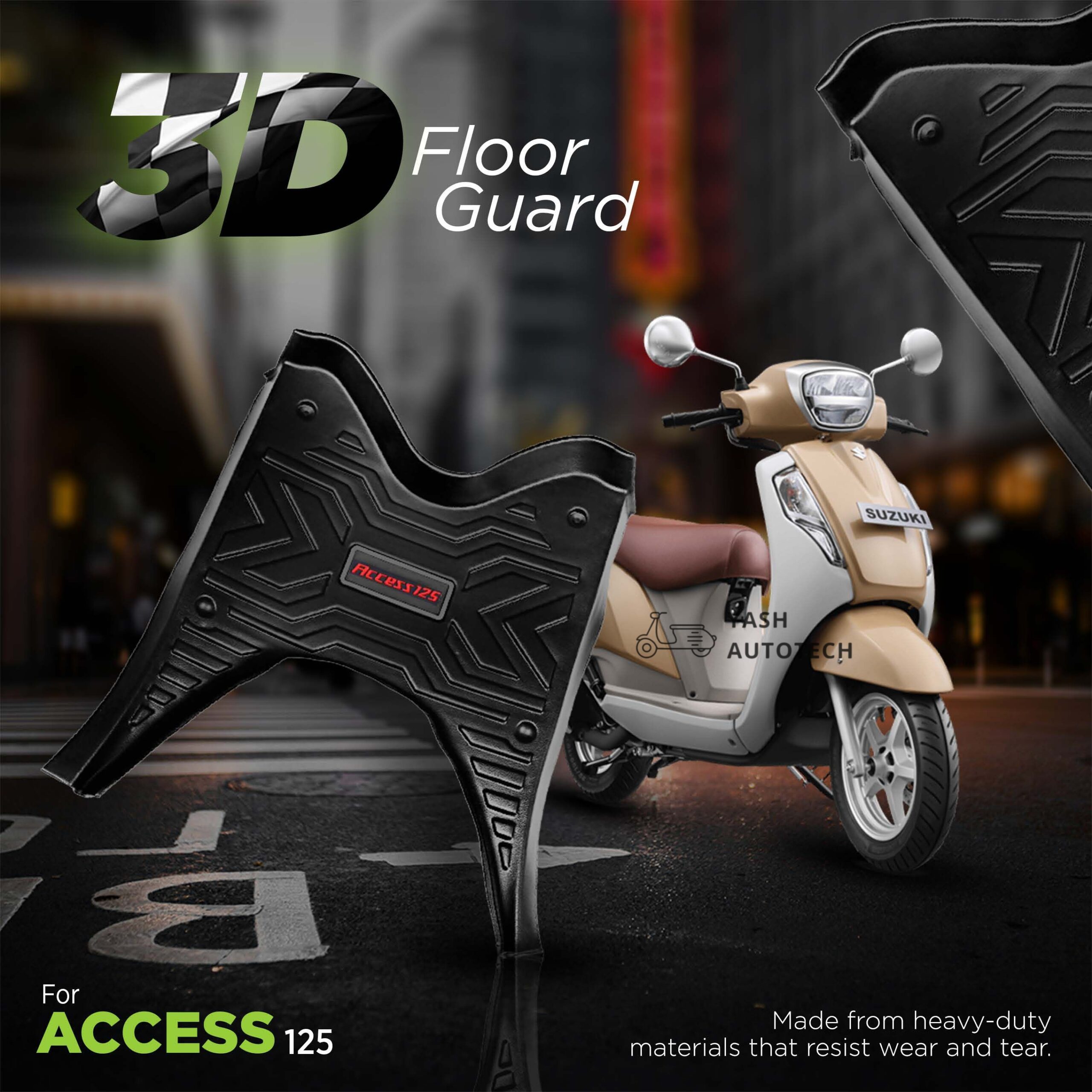 Heavy Duty Floor Mat for Access 125 (2025 Model) - Yash Autotech